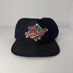 Vintage 1988 World Series New Era Snapback Hat Made USA Green Undervisor